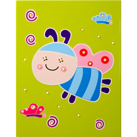 Applique enfant led panneau mural vert Sweety