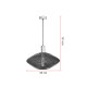 Suspension industrielle ronde 45 cm 1xE27 Meshiva