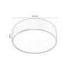 Plafonnier salle de bain rond LED Roxa