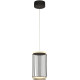 Suspension industrielle LED noir Circolo