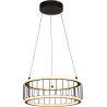 Suspension industrielle LED noir Ø 38 cm Circolo