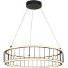 Suspension industrielle LED noir Ø 58 cm Circolo