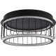 Plafonnier industriel LED noir Ø 40 cm Circolo