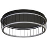 Plafonnier industriel LED noir Ø 60 cm Circolo