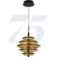 Suspension LED noir et or moderne Hive