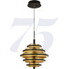 Suspension LED noir et or moderne Hive