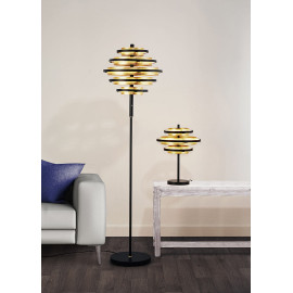 Lampe de table LED noir et or moderne Hive