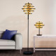 Lampadaire LED noir et or moderne Hive