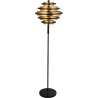 Lampadaire LED noir et or moderne Hive