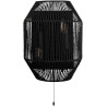 Applique moderne noir Wicker