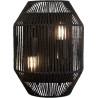 Applique moderne noir Wicker