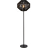 Lampadaire moderne noir Wicker