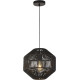 Suspension moderne noir Wicker