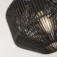 Suspension moderne noir Wicker