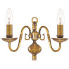 Applique chandelier classique métal laiton massif Flemish