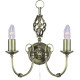 Applique chandelier classique laiton Zanzibar