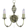 Applique chandelier classique laiton Zanzibar