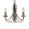 Applique chandelier noir métal classique Maypole