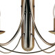 Applique chandelier noir métal classique Maypole