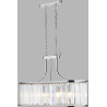 Lustre ovale baroque cristal dimmable Victoria