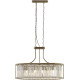 Lustre ovale baroque cristal dimmable Victoria