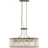 Lustre ovale baroque cristal dimmable Victoria