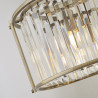 Lustre ovale baroque cristal dimmable Victoria