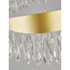 Lustre LED cristal contemporain dimmable Jewel