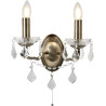 Applique chandelier cristal et métal baroque Paris