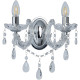 Applique chandelier métal et cristal baroque Marie Thérèse