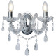 Applique chandelier métal et cristal baroque Marie Thérèse