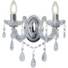 Applique chandelier métal et cristal baroque Marie Thérèse