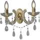 Applique chandelier métal et cristal baroque Marie Thérèse