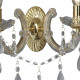 Applique chandelier métal et cristal baroque Marie Thérèse