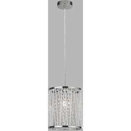 Suspension moderne cristal et métal Elise