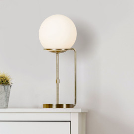 Lampe de table moderne boule verre Sphere