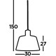 Suspension moderne métal Ø 30 cm Bird Cage