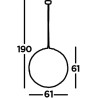 Suspension LED design Ø 61 cm Galaxy