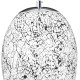 Suspension verre blanc moderne Crackle