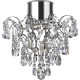 Plafonnier chandelier cristal et métal baroque Belle