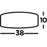 Plafonnier contemporain Ø 38 cm Drum