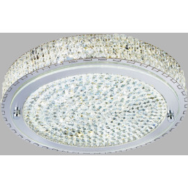 Plafonnier métal et cristal Ø 40 cm design LED Florida