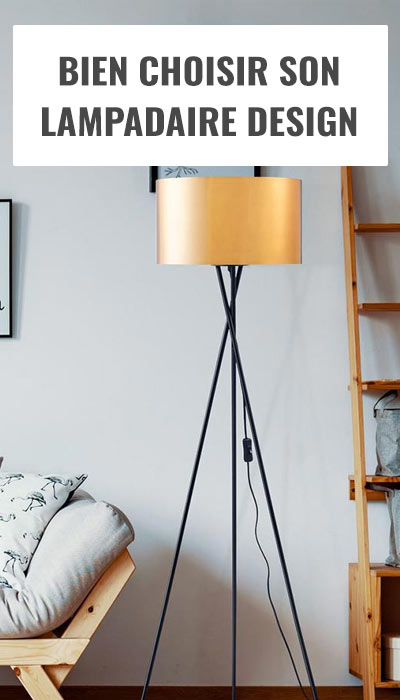 LED Lampadaire Chambre Design Moderne en Rotin&Verre, Lampe sur